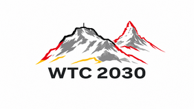 Logo der gemeinsamen Bewerbung von GfT und SwissTribology für den World Tribology Congress 2030